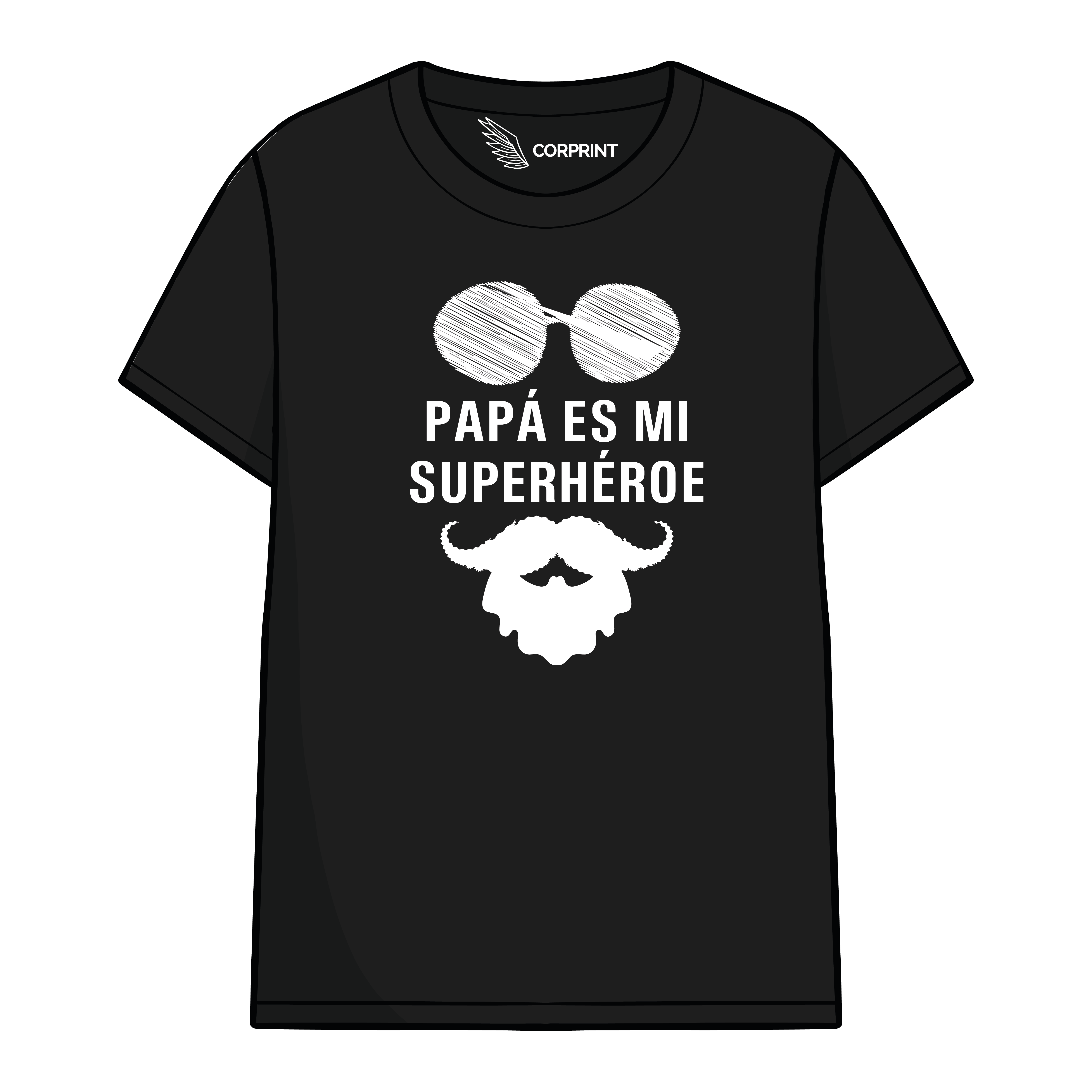Camiseta 'Papa es mi superhéroe'