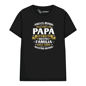 Camiseta "Papá, Nuestro Mundo"