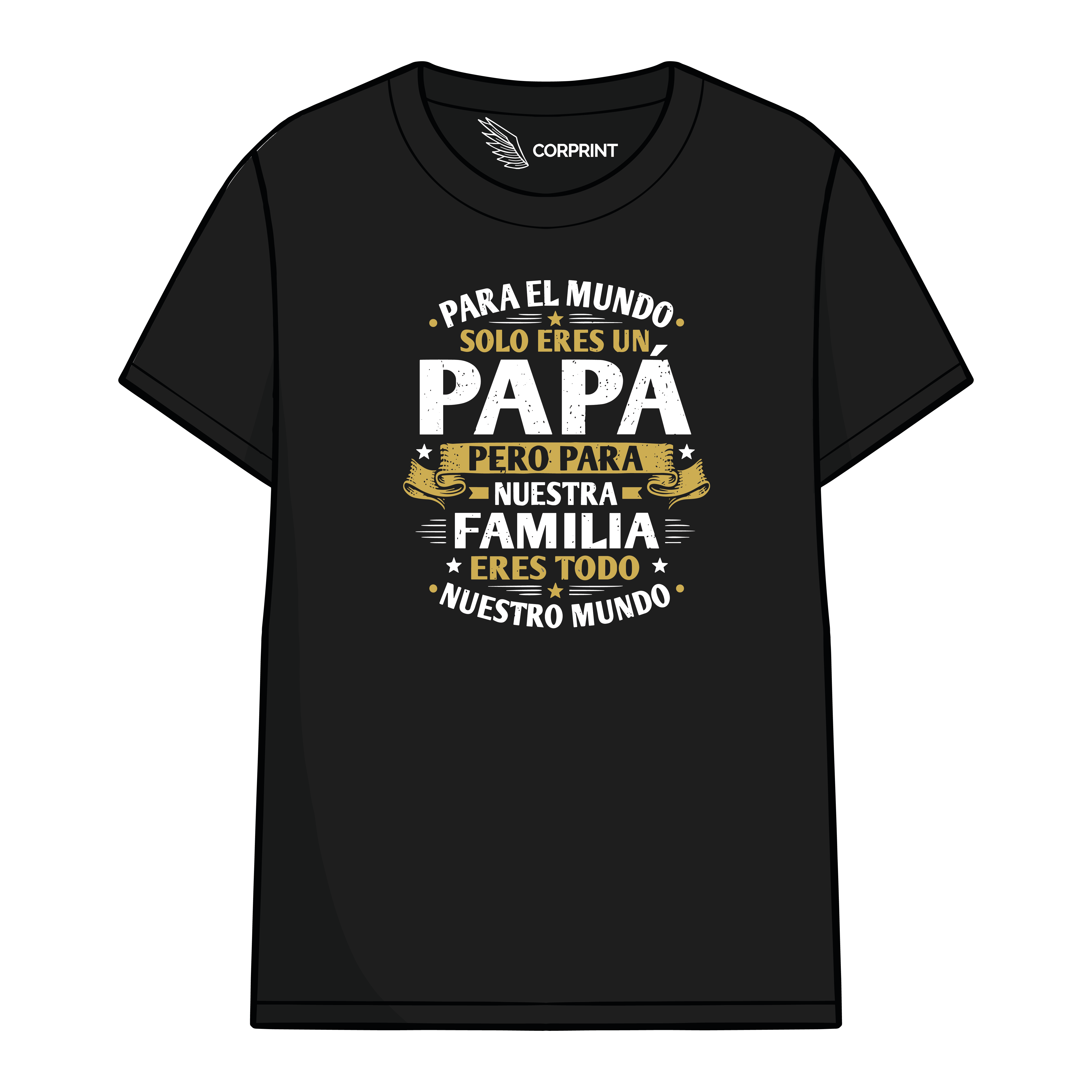 Camiseta "Papá, Nuestro Mundo"
