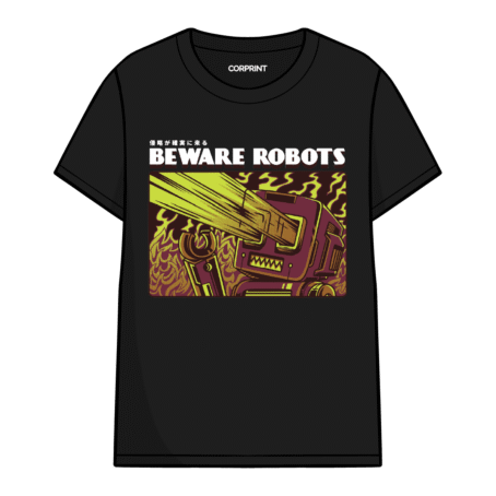 Camiseta unisex «Beware Robots»