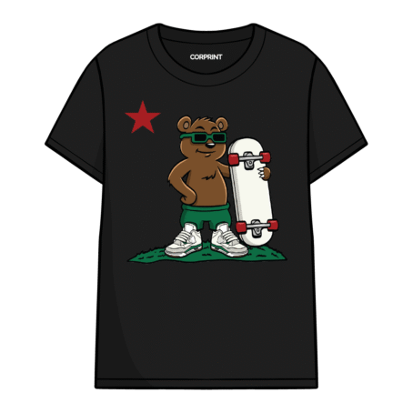 Camiseta unisex «Oso Skater»