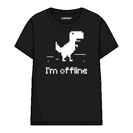 Camiseta unisex «Dino Offline»