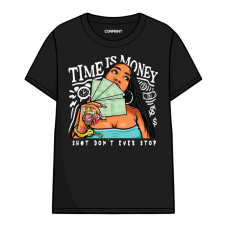 Camiseta unisex «Reloj Caro, Vida Rápida»