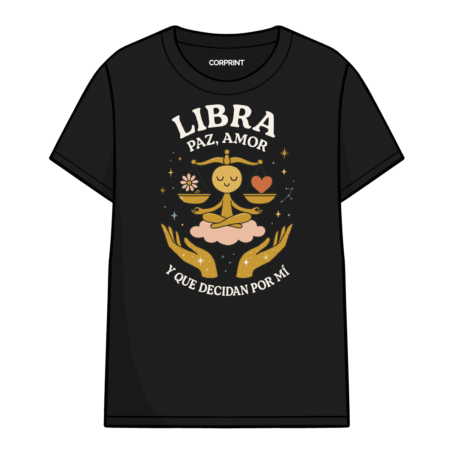 Camiseta unisex «Libra: Paz y Amor»