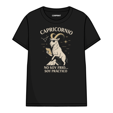 Camiseta unisex “Capricornio: No Soy Frío, Soy Práctico”