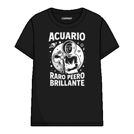 Camiseta unisex “Acuario: Raro, pero Brillante”