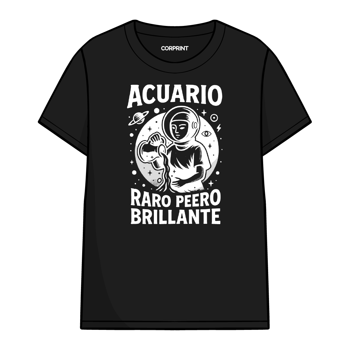 Camiseta unisex "Acuario: Raro, pero Brillante"