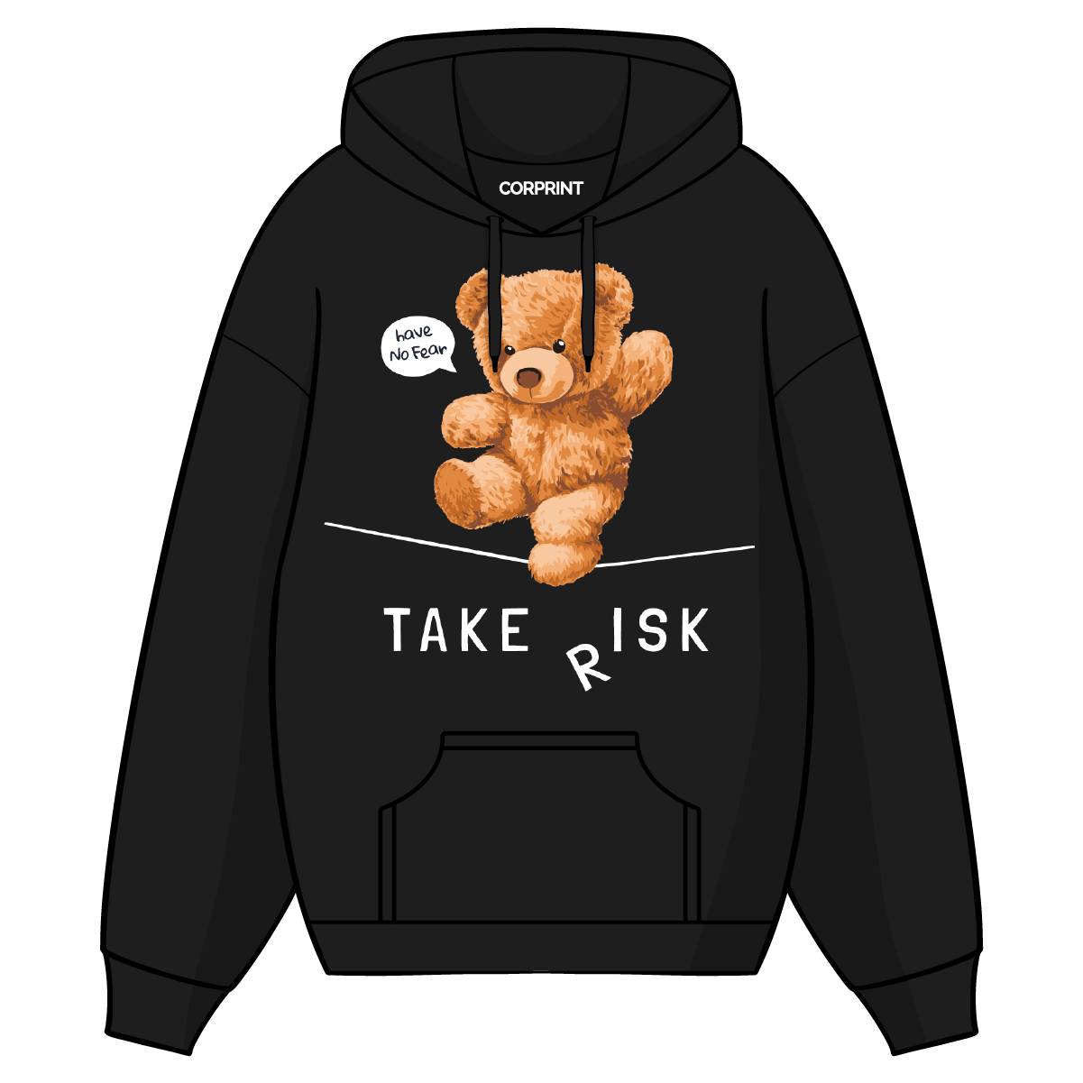 Sudadera con Capucha unisex "Take Risk"
