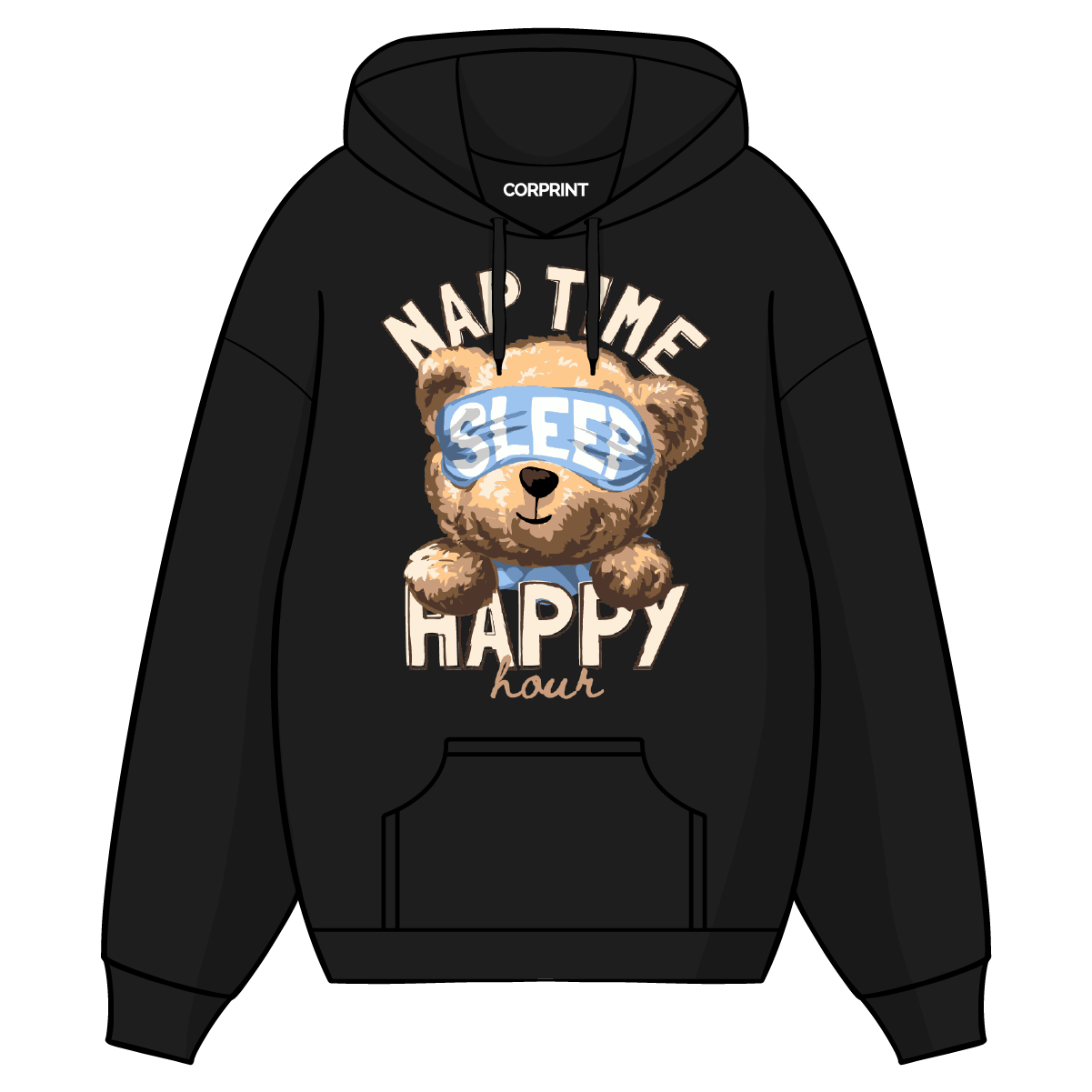 Sudadera con Capucha unisex "Happy Hour"