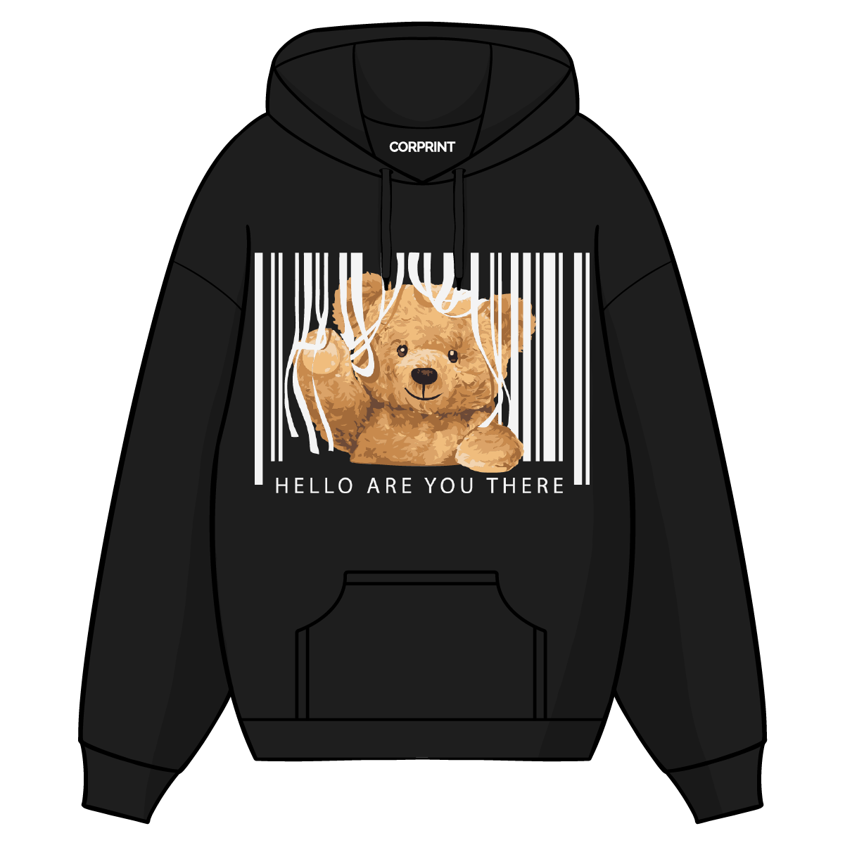 Sudadera con Capucha unisex "Hello Are You There"