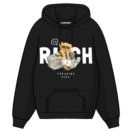 Sudadera con Capucha unisex “Freaking Rich”