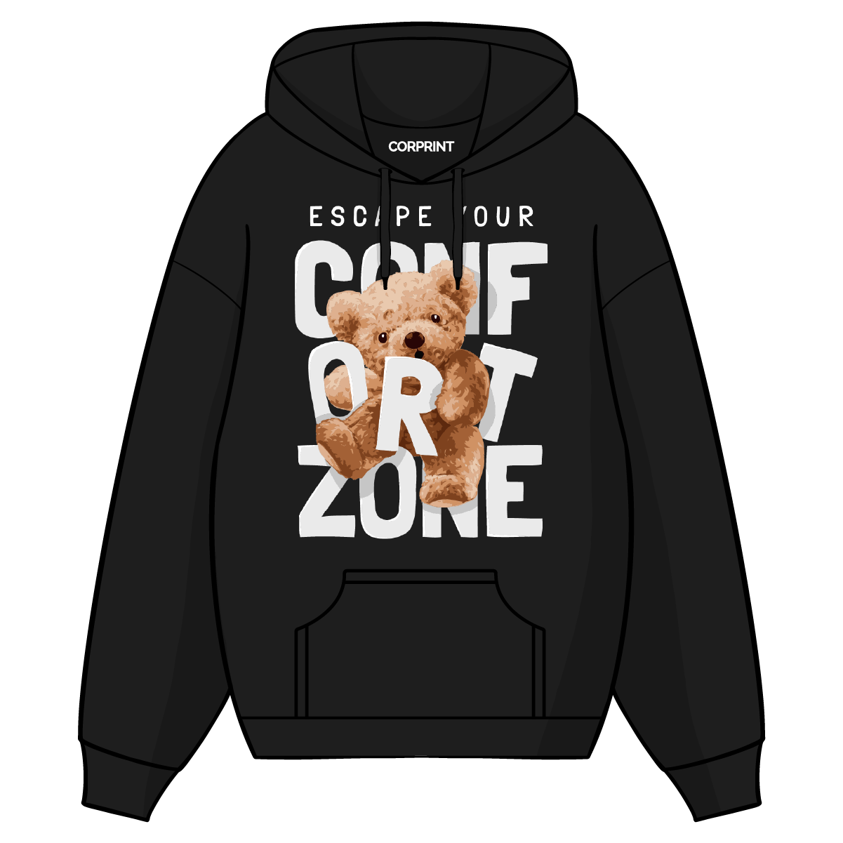 Sudadera con Capucha unisex "Comfort Zone"