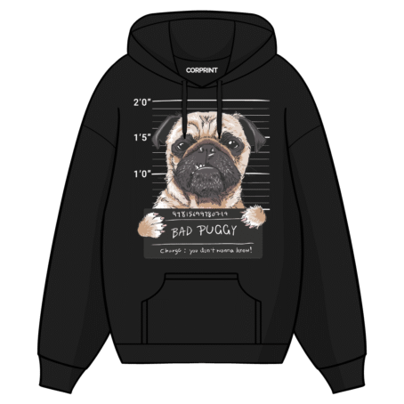 Sudadera con Capucha unisex “Bad Puggy”
