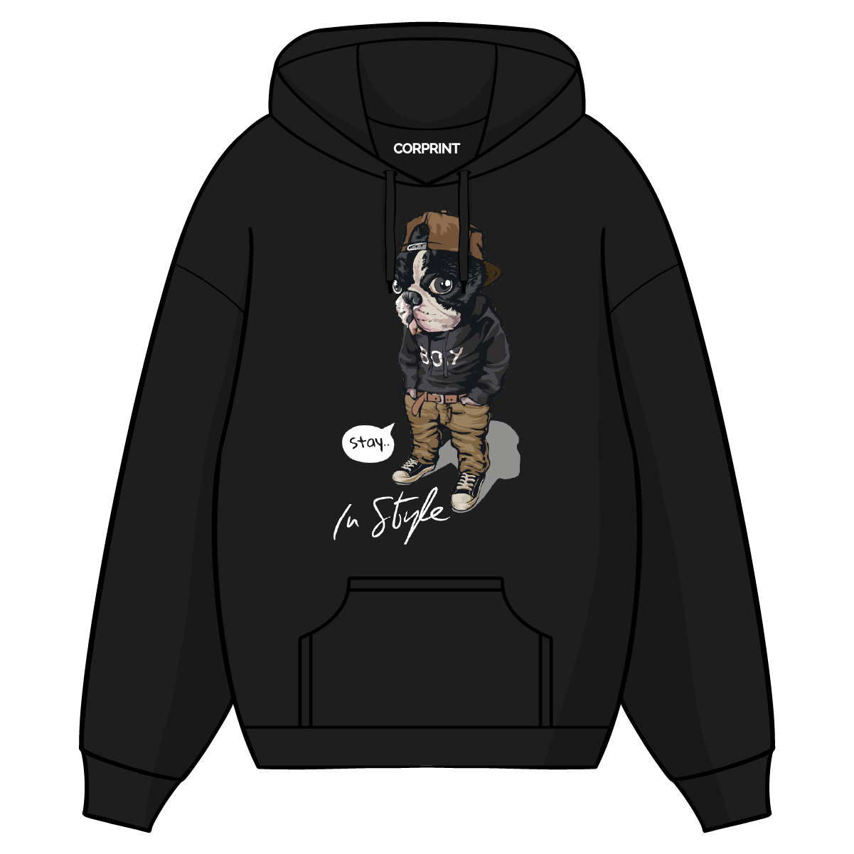 Sudadera con Capucha unisex "Stay in Style"