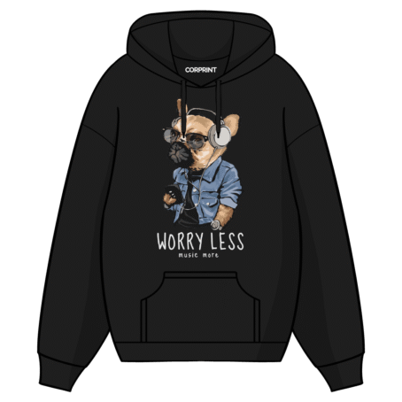 Sudadera con Capucha unisex “Worry Less”