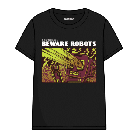 Camiseta unisex “Beware Robots”