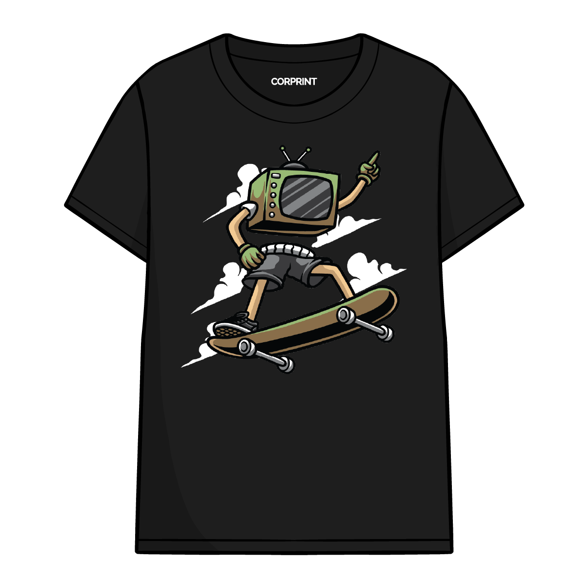 Camiseta unisex "TV Skating"