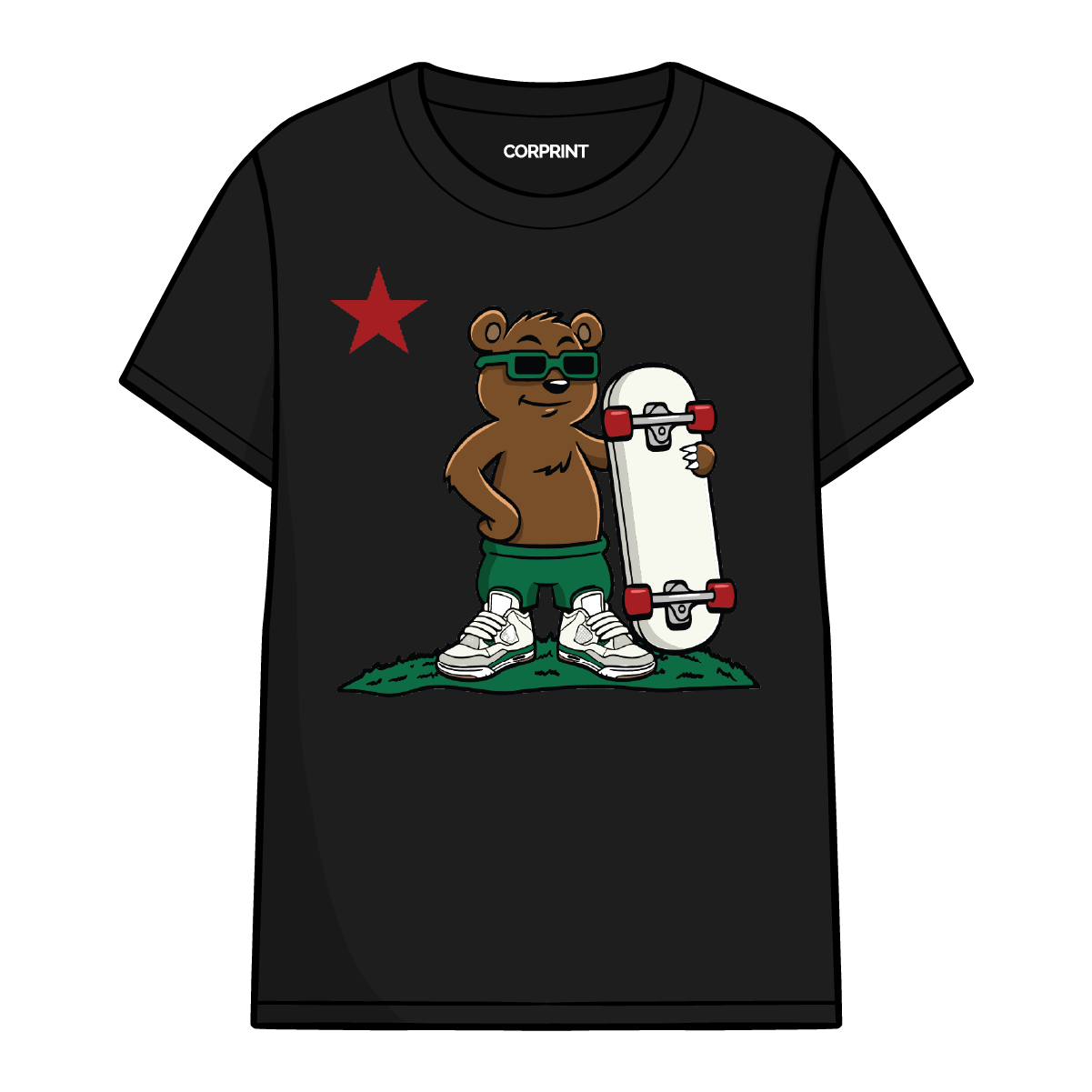 Camiseta unisex "Bear Skating"