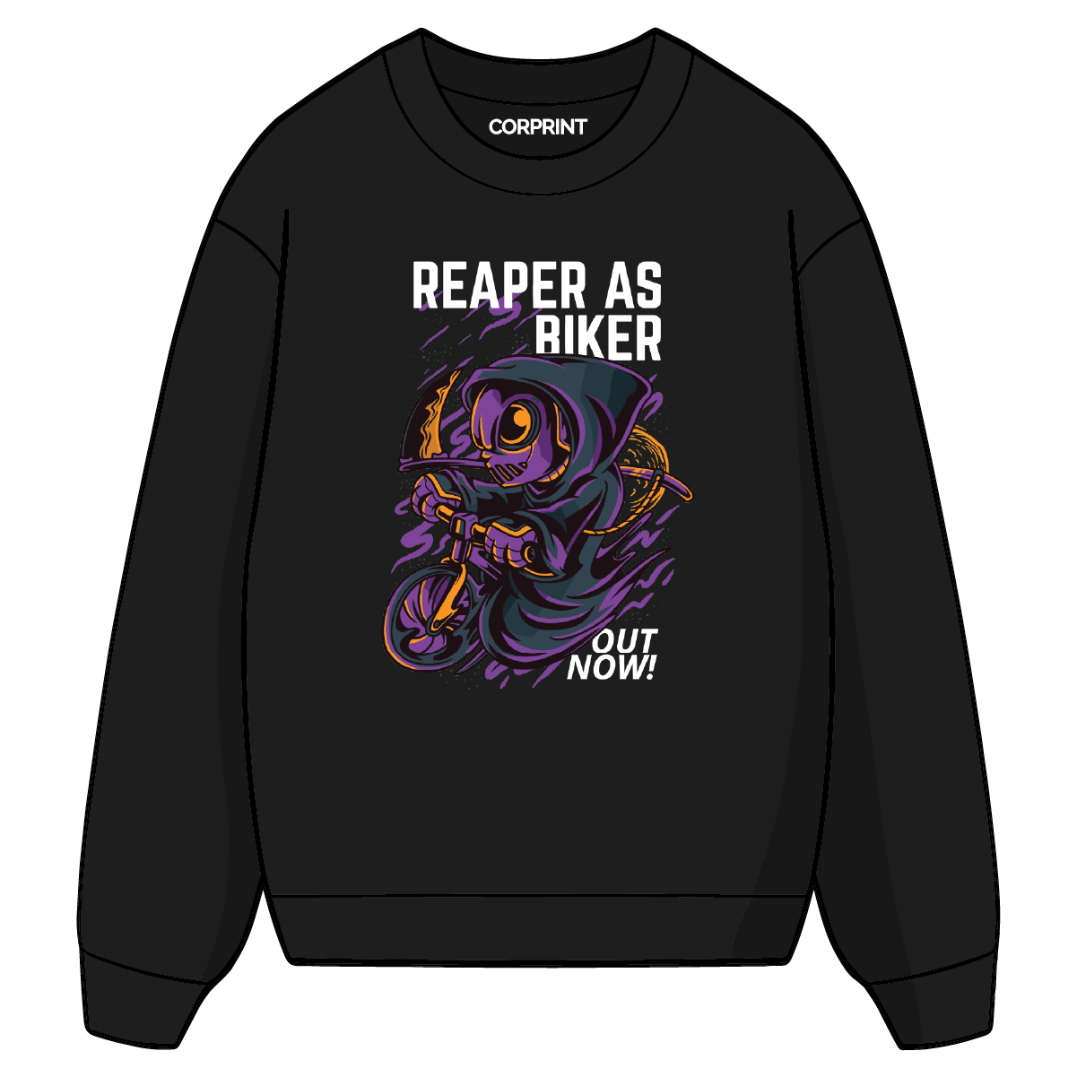 Sudadera unisex "Reaper As Biker"