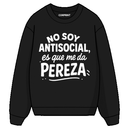 Sudadera unisex “No Soy Antisocial”