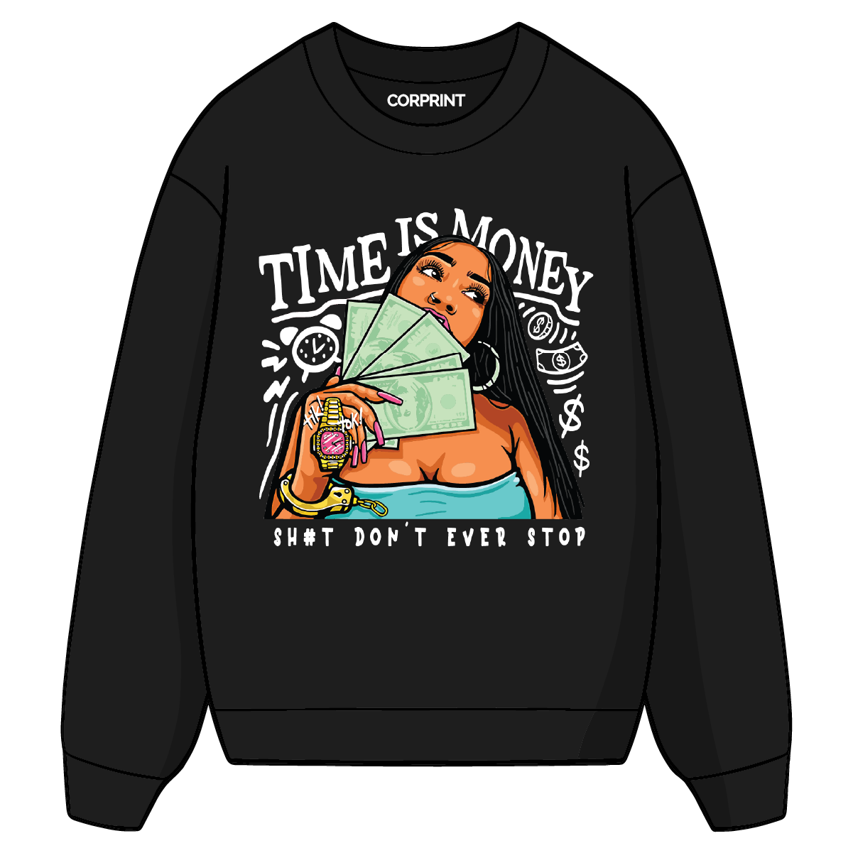 Sudadera unisex "Time is Money"