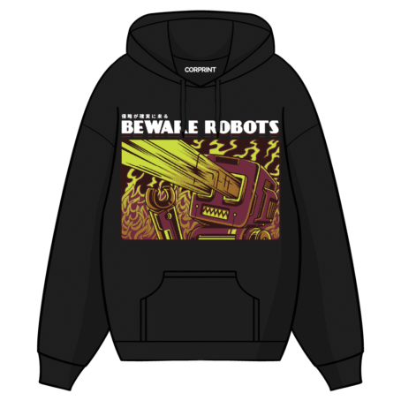 Sudadera con Capucha unisex “Beware Robots”