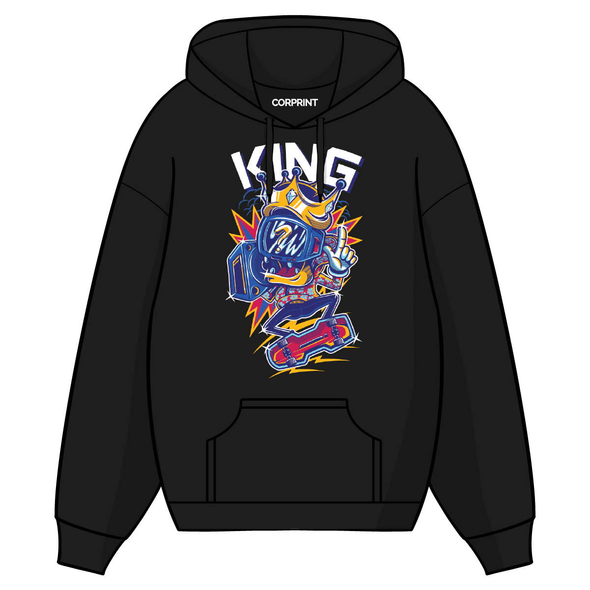 Sudadera con Capucha unisex "King"