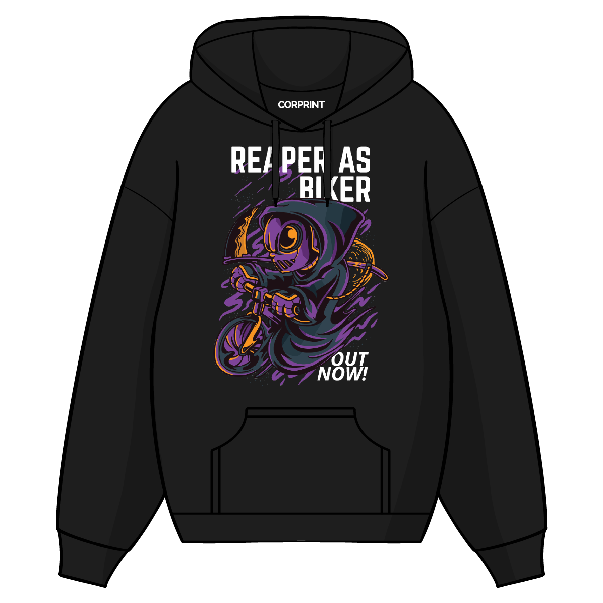 Sudadera con Capucha unisex "Reaper As Biker"