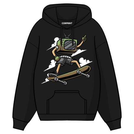Sudadera con Capucha unisex “TV Skating”
