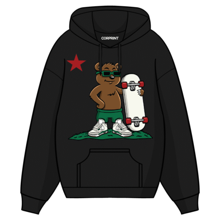 Sudadera con Capucha unisex “Bear Skating”