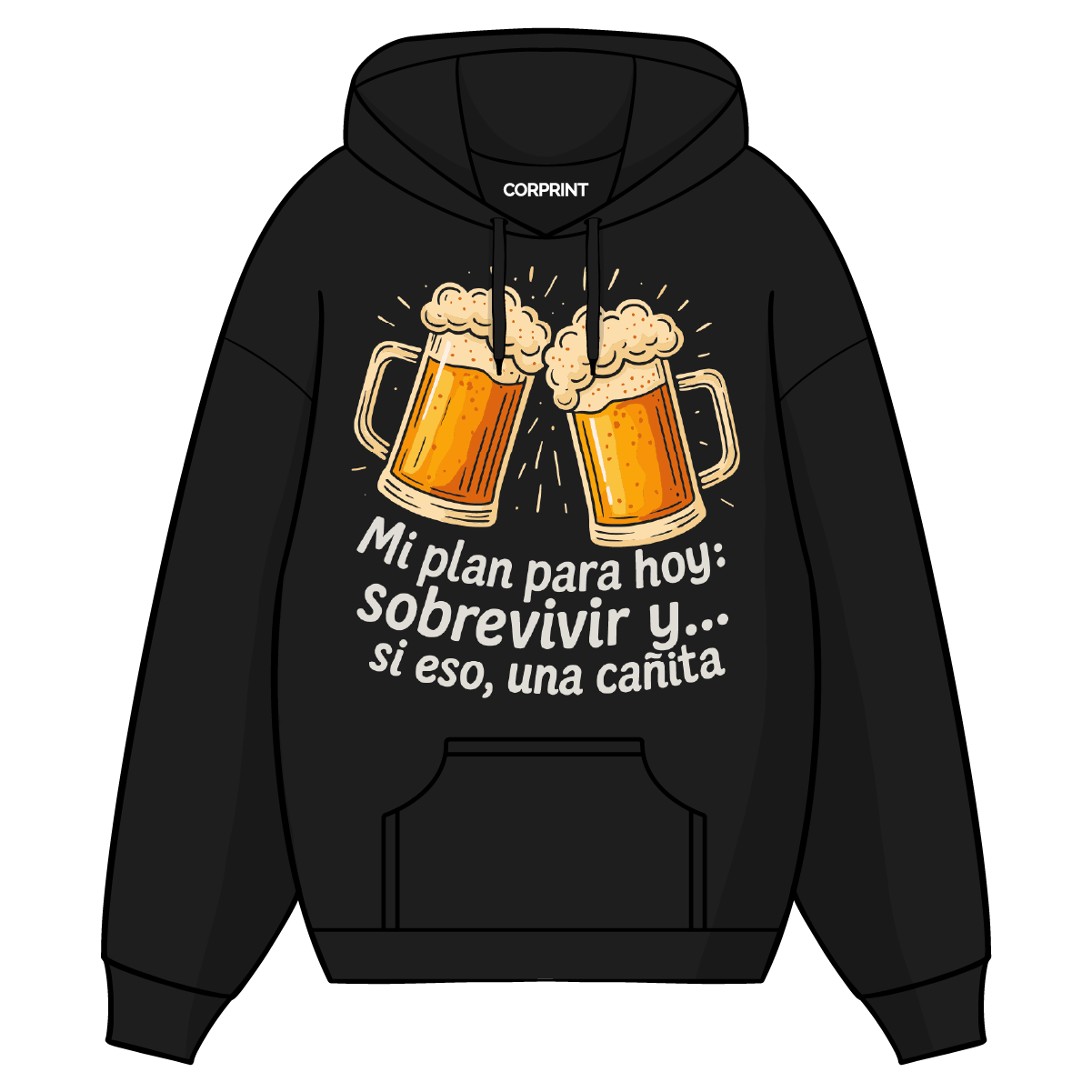 Sudadera con Capucha unisex "Una Cañita"