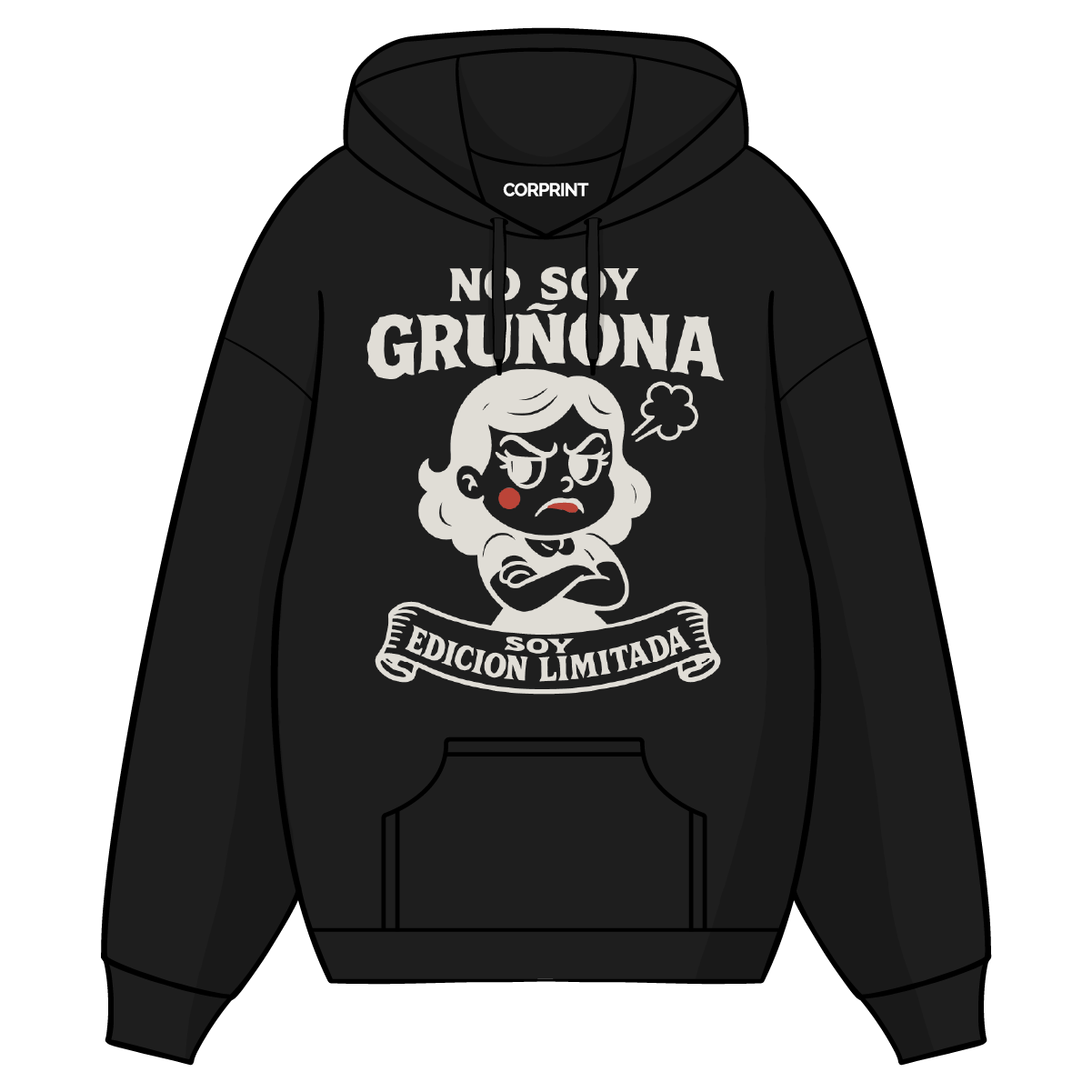 Sudadera con Capucha unisex "No Soy Gruñona"