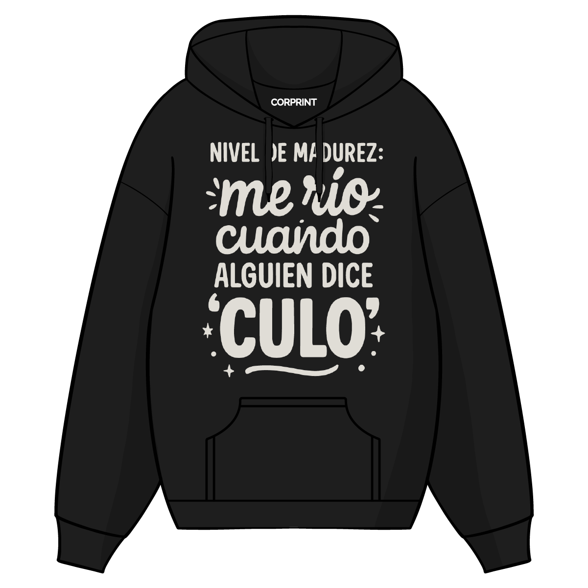 Sudadera con Capucha unisex "Me Rio Cuando Dicen Culo"