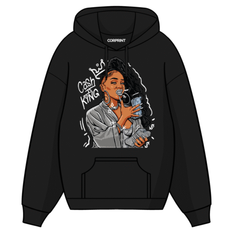 Sudadera con Capucha unisex “Cash is King”