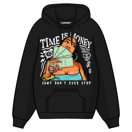 Sudadera con Capucha unisex “Time is Money”