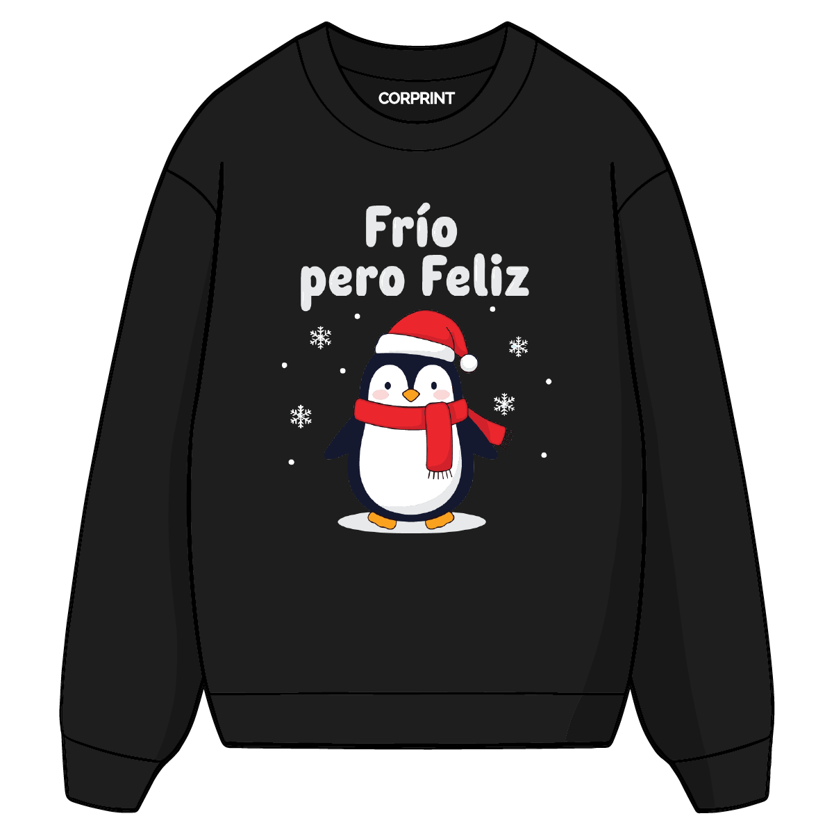 Sudadera unisex "Frio pero Feliz"