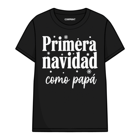 Camiseta unisex “Primera navidad como papá”