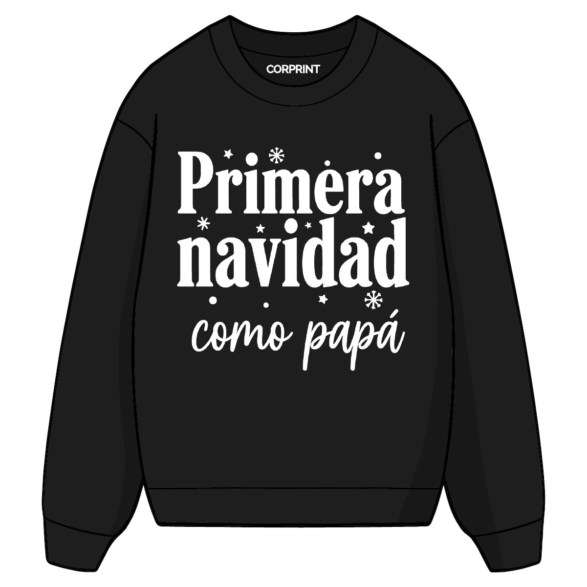 Sudadera unisex "Primera navidad como papá"