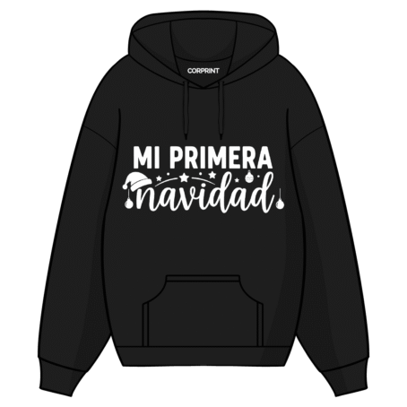 Sudadera con Capucha unisex “Mi primera navidad”